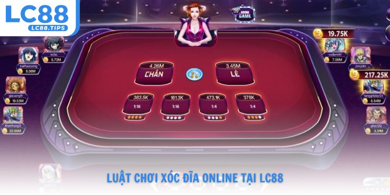 Luật chơi Xóc Đĩa online tại Lc88